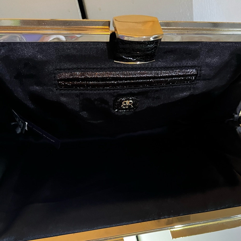 Banana Republic reddish brown to black ombré clutch. - Picture 4 of 8